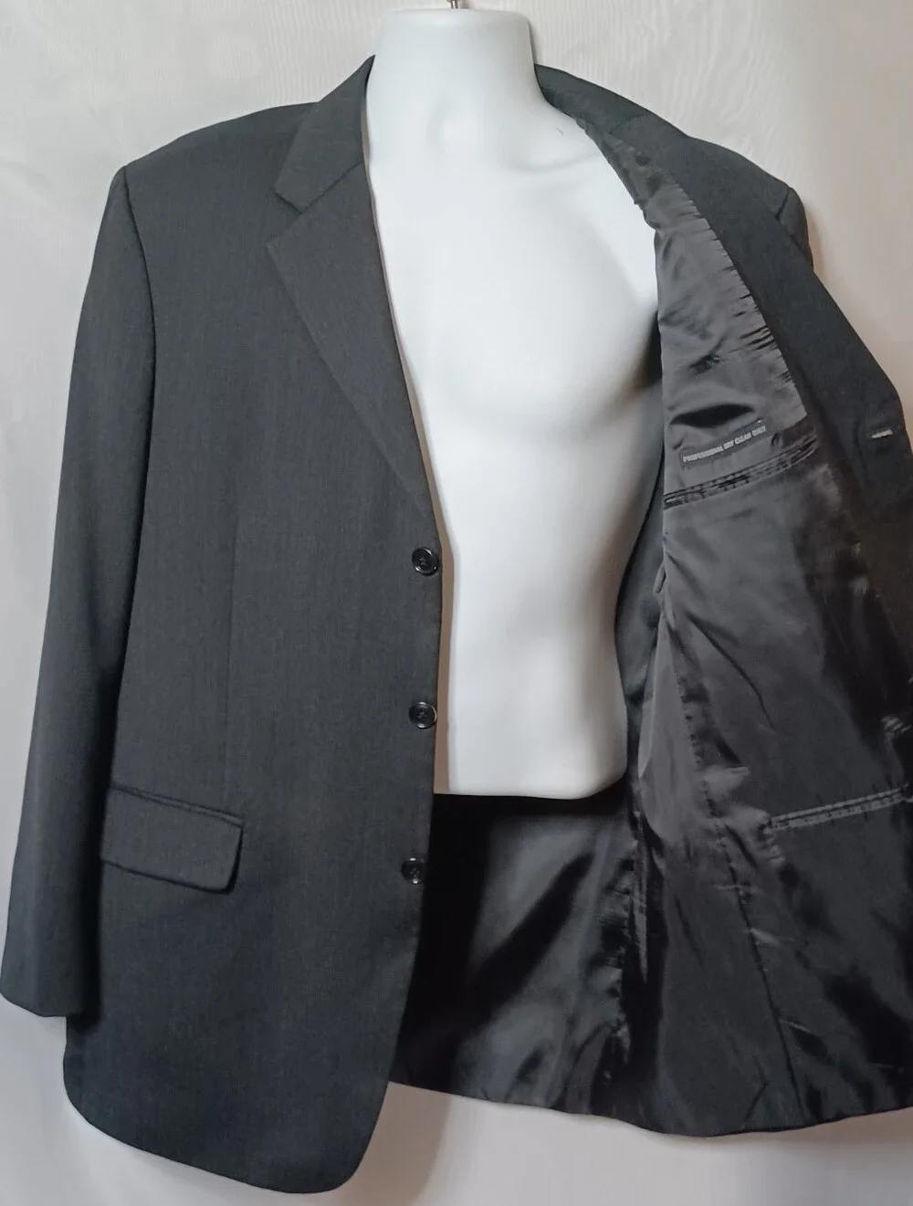 Albert Nipon Men's Classic Dark Gray Blazer. 44R